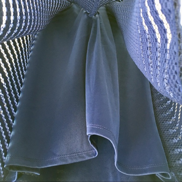 NWT! Blue Stripe Patterned Dress - Picture 7 of 7